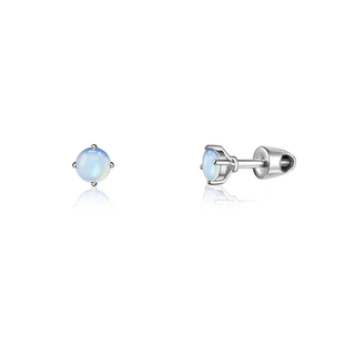 Серьги Crystal Circle с лунным камнем