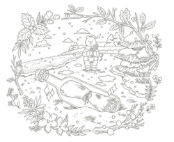 [Vol.7] Polar Bear's Adventure Cruise. Coloring Book