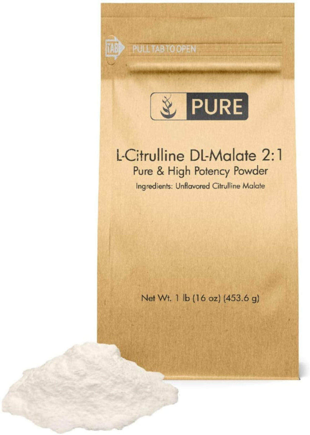 Pure Organic Ingredients - L-Citrulline DL-Malate 2:1 453 gr