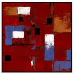 Постер Vinic 100х100 см, бордовый