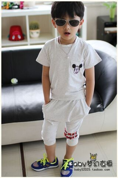 Костюм детский с принтом Микки Мауса и надписью