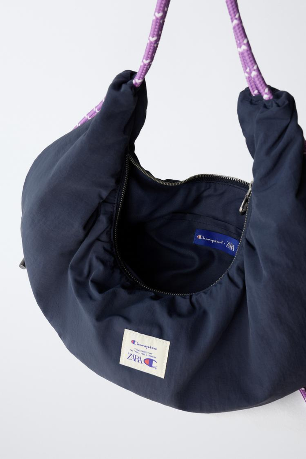 ZARA Х CHAMPION ® СУМКА ЧЕРЕЗ ПЛЕЧО, СИНИЙ