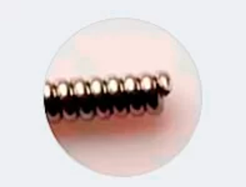 Иглы корпоральные Субал 0,30x30 мм с витой ручкой из меди 100 шт