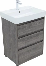 Тумба с раковиной Aquanet Nova Lite 302470 60 дуб рошелье