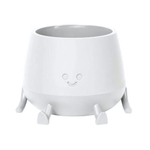 Кашпо "Мистер Грин" (0,6л) с дренажным донышком Цв. Белый