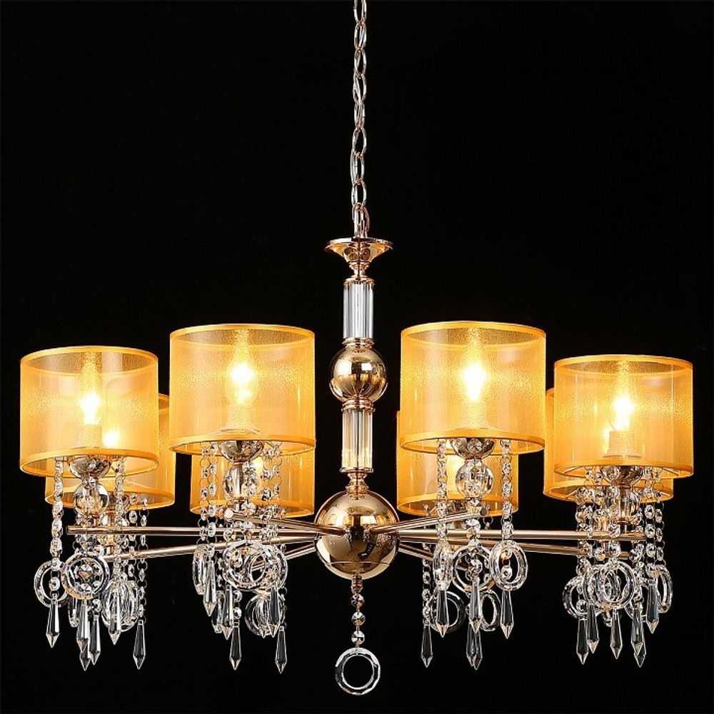 Подвесная люстра ILLUMICO  IL6219-8P-27 GD