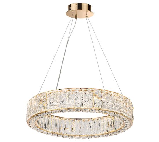 5071/70L HALL ODL24 613 золото/прозрачный/металл/хрусталь/стекло Люстра LED 52W 3700K VERSION