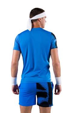 Мужская теннисная футболка Hydrogen Bicolor Spray Tech Tee Man - bluette
