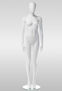 Женский абстрактный манекен Тина/Белый матовый