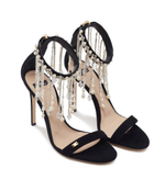 Кожаные босоножки на шпильках Elisabetta Franchi - черный(SA04L37E2)