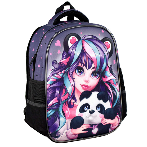 Ранец школьный Феникс+ арт.65719/ 10 ДЕВУШКА С ПАНДОЙ (27,5x37,5x14,5 см,