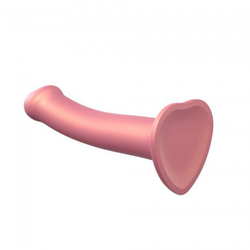 Гибкий фаллоимитатор Strap-on-me DILDO MONO DENSITE Розовый Металлик размер Medium