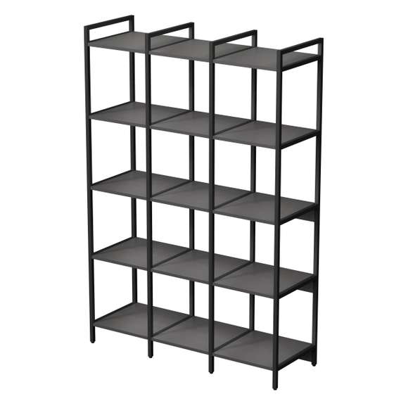 10ССТ.5.400 Стеллаж средний тройной 5 полок, узкий (1160*400*1704)