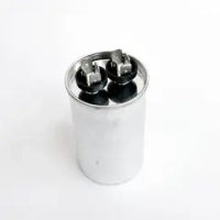 Пусковой конденсатор CBB65 20 мкФ+/-5% 440 цилиндрический, в металлическом корпусе с клеммами