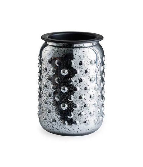 Аромасветильник настольный Серебряный Меркурий стекло, Candle Warmers