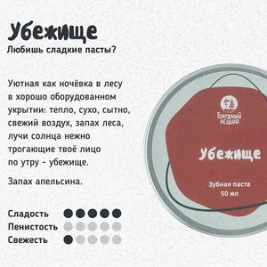 Зубная паста Голодный Леший "Убежище", Refill 50 мл (уценка)