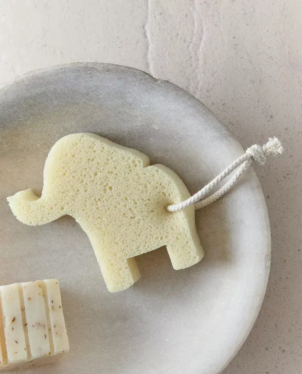 ZARA HOME ДЕТСКАЯ МЯГКАЯ ГУБКА В ФОРМЕ СЛОНА, СВЕТЛО-БЕЖЕВЫЙ