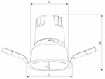 Встраиваемый светильник Elektrostandard Inline a064612