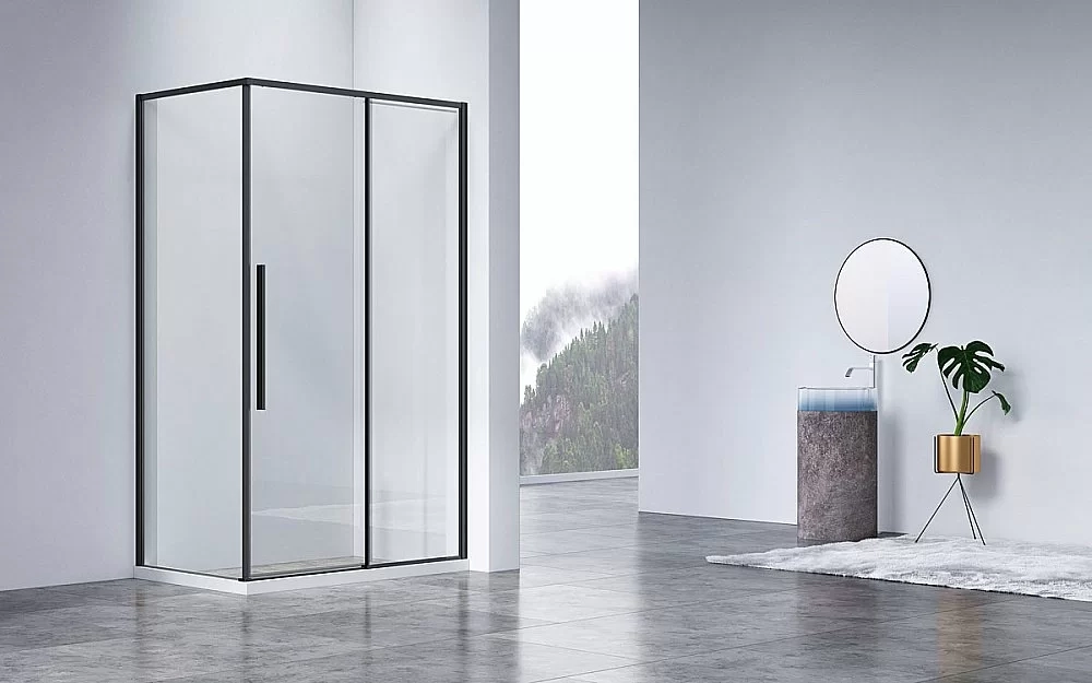 Душевой уголок Vincea SLIM-N VSR-4SN9013CLB 130x90 стекло прозрачное/профиль черный