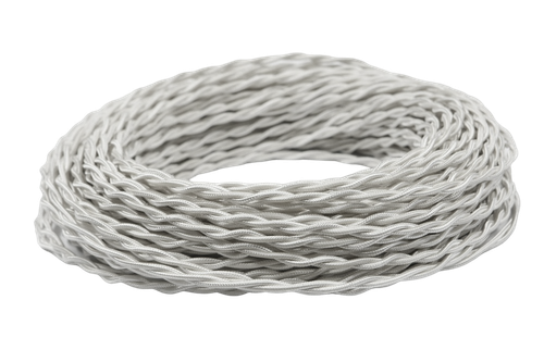Ретро провод витой Белый Шелк Interior Wire Магус ТМ ПВР2075-К002 / 2х1,5