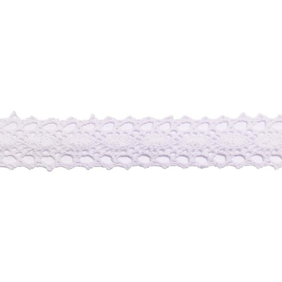 Кружево хлопковое/Тесьма вязаная 19.01.047, ш. 1,9-2 см, белый