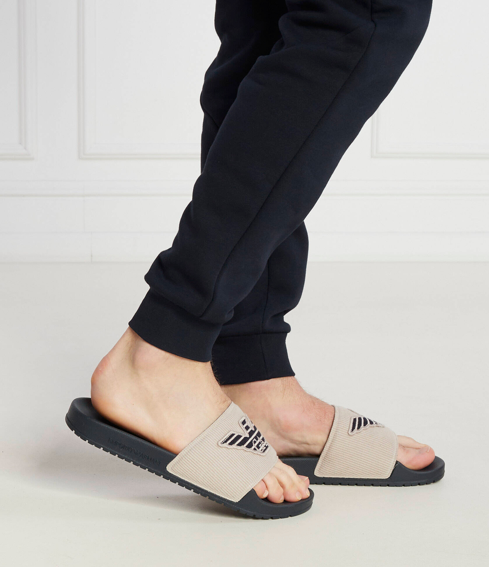 Шлепанцы Emporio Armani - бежевый(XJPM16 XN872)