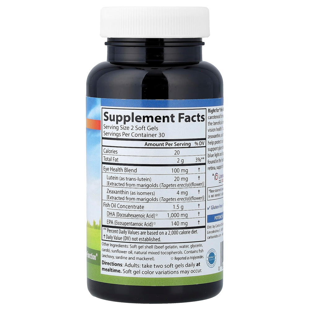 Carlson, Right for® the Macula, 60 капсул