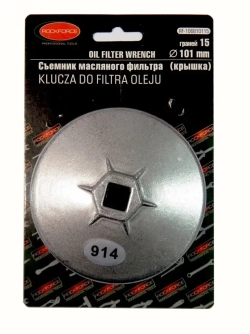 Съемник масляного фильтра ''крышка''89мм х 15гр, в блистере RockForce##Rock FORCE RF-10688915