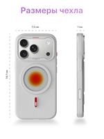 XTREM Чехол для Apple iPhone 17 Pro с экраном на задней панели, белый