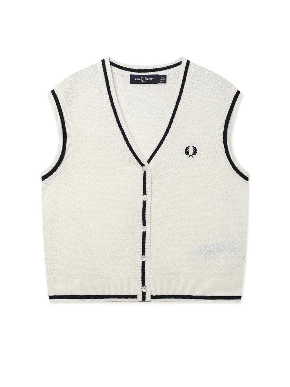 Женский Жилет Button-through Textured Knit