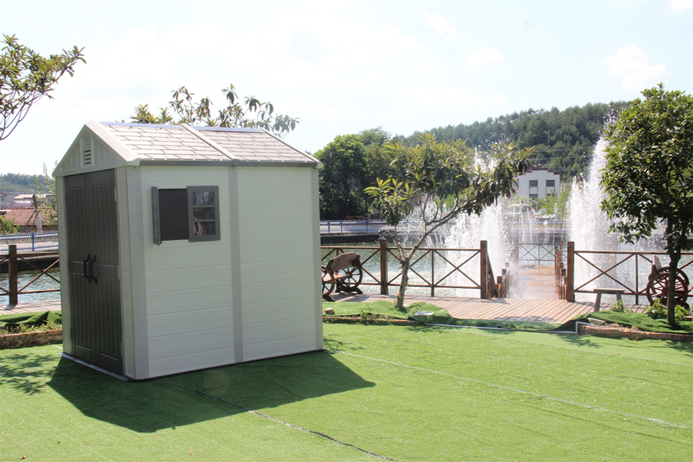 Садовый пластиковый сарай HouzBlock Comfort-2 (2.2x2.2 м)