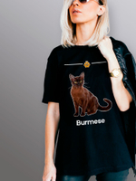 Футболка бурманская кошка