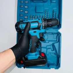 Дрель-шуруповерт, 24 В, 45 Нм, 2 АКБ