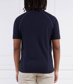 Поло E-SANTIAGO SS BRIGHTWHITE 002 Napapijri - темно-синий(NP0A4H13)