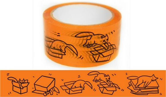 Скотч "Коты и коробки"