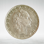 Italy 50 Lire 1964 R "Vulcan at Anvil – Large Type", XF