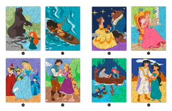 Hachette раскраска по номерам DISNEY PRINCESSES - Coloriages Magiques - Mystères (7+)