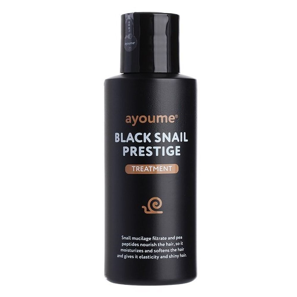 Ayoume Black Snail Prestige Treatment восстанавливающая маска с муцином чёрной улитки для волос