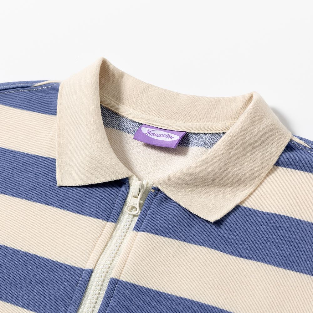 Толстовка YMKASHIX Two Strips Бежевый/Синий