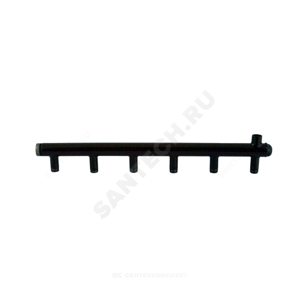 Коллектор сталь Ду 40 3/4" НР на 10 вых 1/2" НР м/о 100мм Элит-Металл 3052-ст