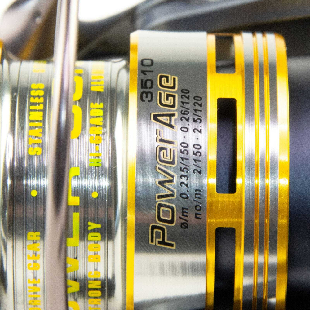 Катушка безынерционная Stinger PowerAge 3510 (3500, 8+1BB, мет. шпуля)