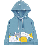 Джемпер для мальчиков футер 2х нитка начес на замке 1586310101 р.92-98 голубой (Юлла)