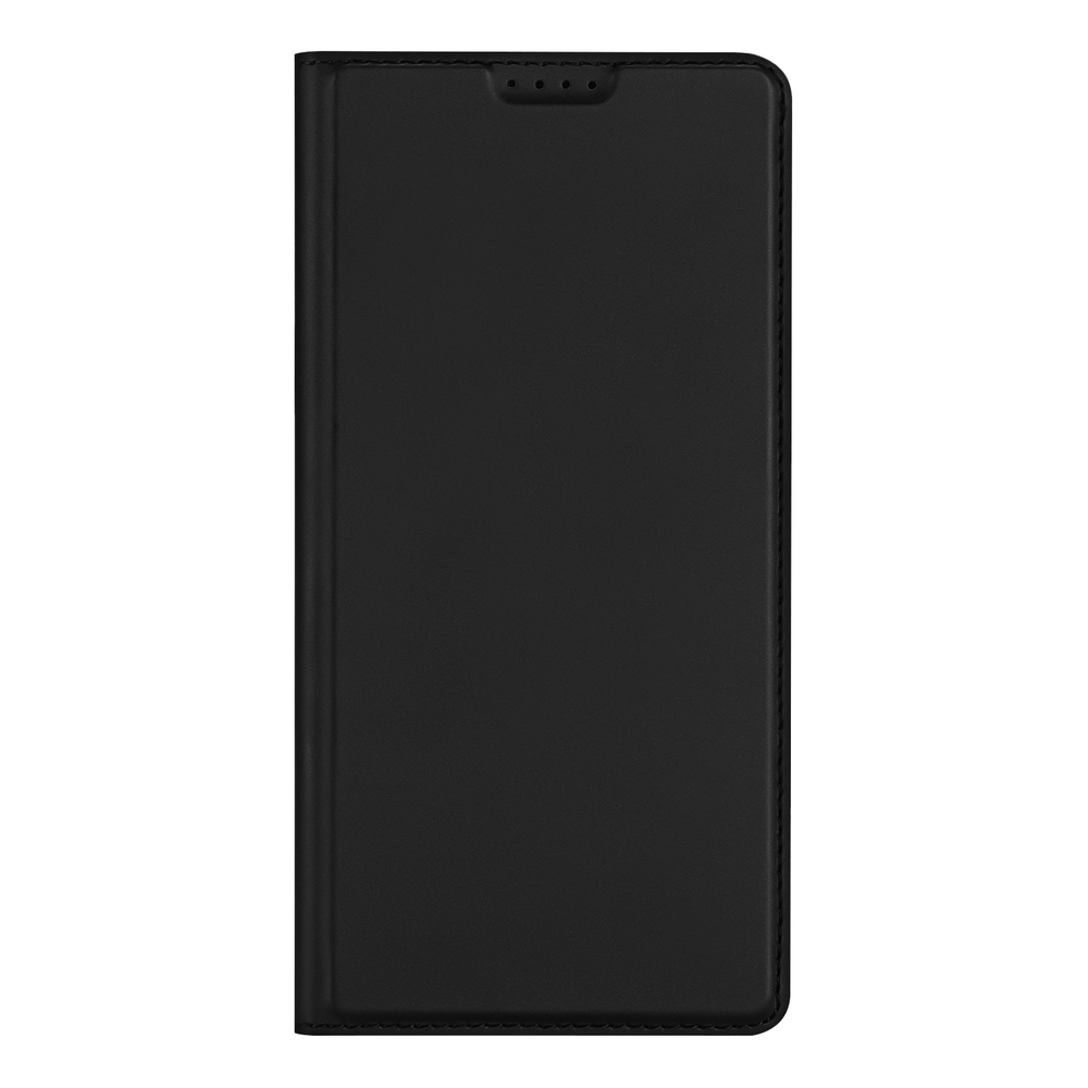 Чехол книжка из кожи черного цвета для Google Pixel 10a, серия Skin Pro Series от Dux Ducis