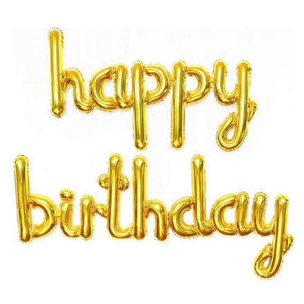 Набор шаров-букв AIR «Happy Birthday», 250 см