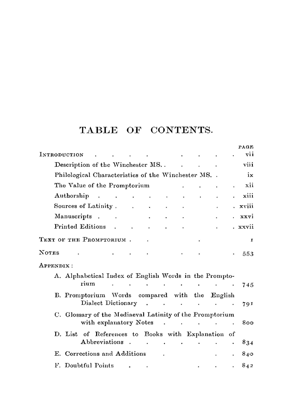 The Promptorium Parvulorum. The First English-Latin Dictionary | Galfridus
