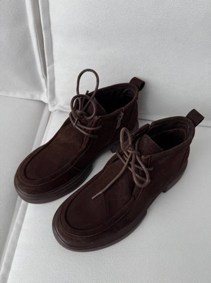 Полуботинки из натуральной замши