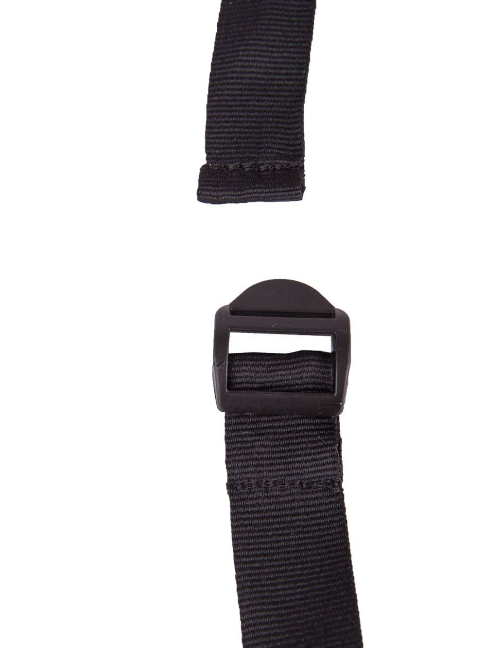 Черный кляп-шар на ремешках с пряжками (Цвет: черный)