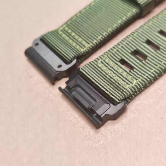 Ремешок тактический Tactix 26 мм. для Garmin Fenix 7x / 6x / 5x / 3, Enduro 2 / Tactix 7, Tactix Delta нейлоновый быстросъемный на застежке (Хаки/черная застежка)