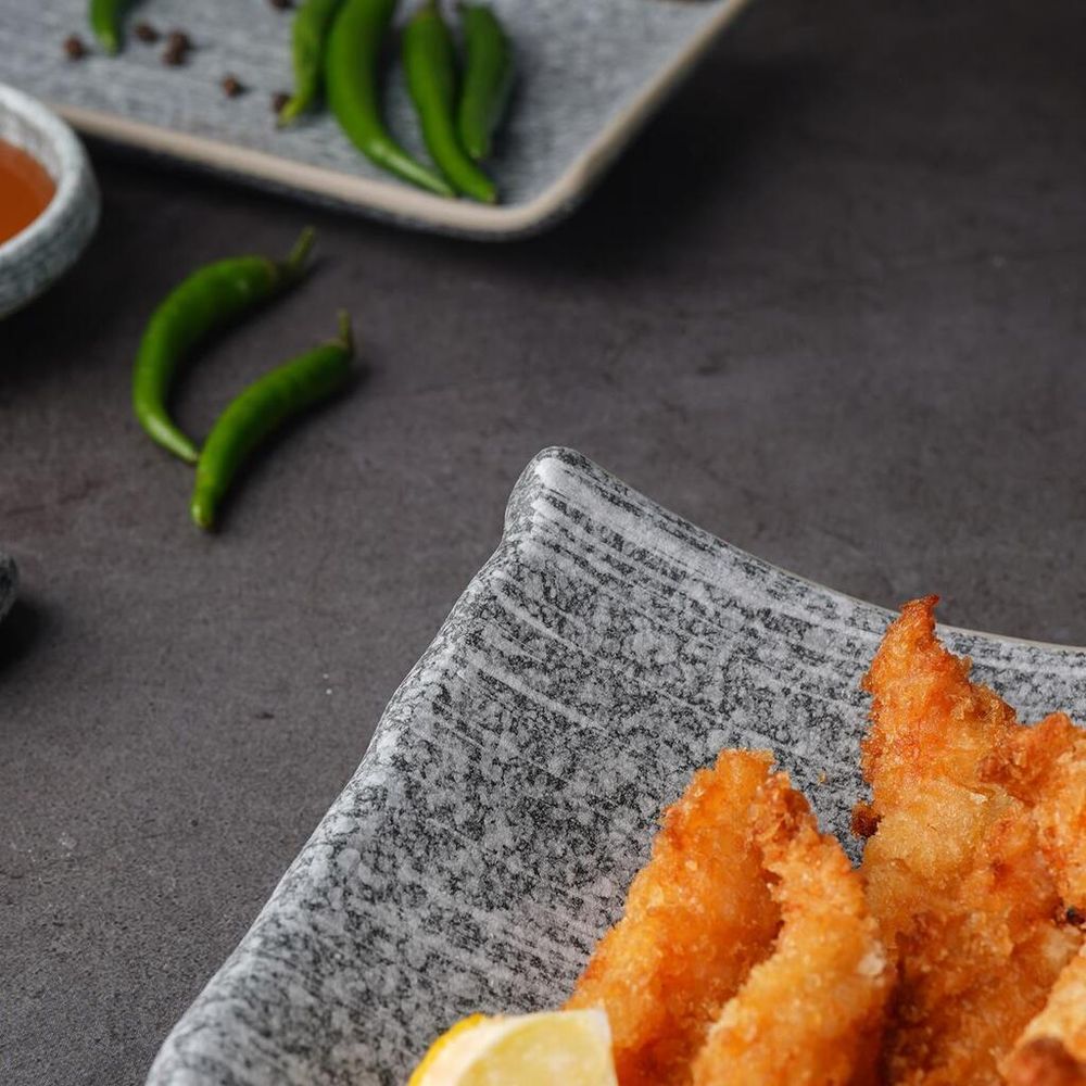 Блюдо прямоугольное 19*17 см h6,8 см Side Up4 Stone Untouched Taiga P.L. Proff Cuisine [1]