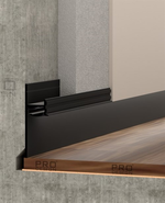 Теневой плинтус скрытого монтажа Pro Design 7209 Черный Муар 2700мм